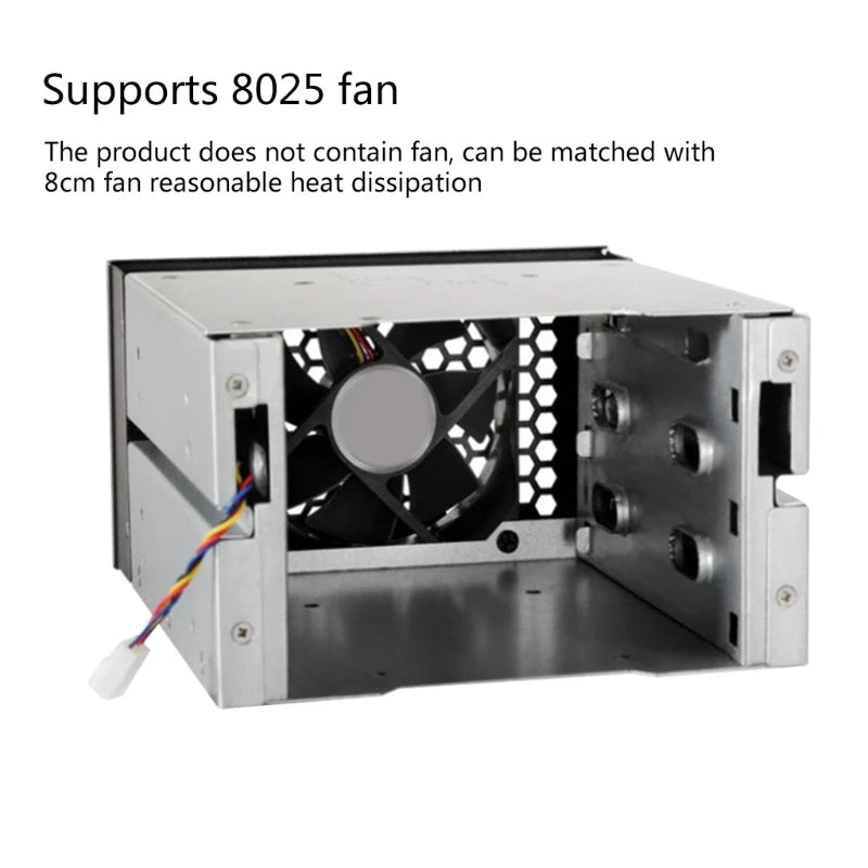 3.5 To 5.25 Three-Disc Hard Drive Cages 2 Chassis Drives In The Chassis Hard Drive Box Computer Storage Expansion