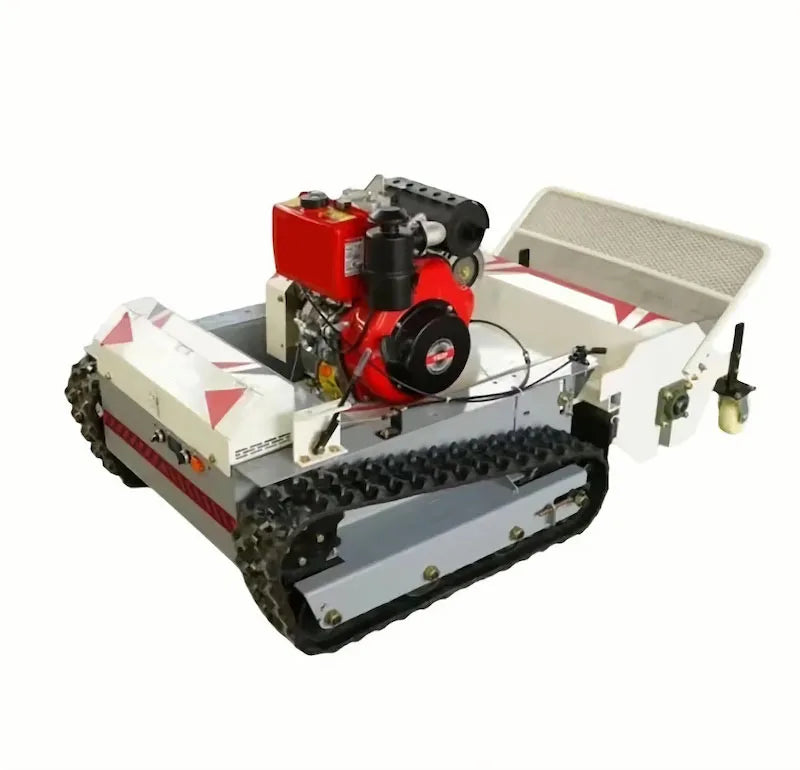 2024 Newest Diesel 16HP Lawn Mower 80cm Width Remote Control 100cm Wide Grass Weeding Machine High Productivity Core Component