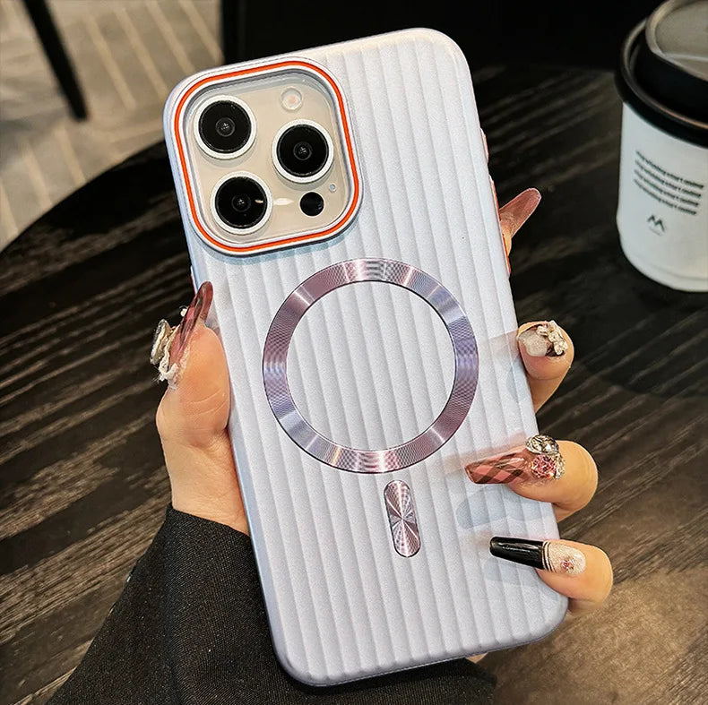 Japanese and Korean Anti-Slip Corrugated for 15promax Phone Case New Iphone14 Protective Case 13pro Max