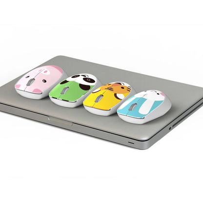Cute Pink Mouse 2.4G Wireless USB Mini Rechargeable Ergonomic Gift Mause Cartoon Computer Silent Click Optical Mice for Kids