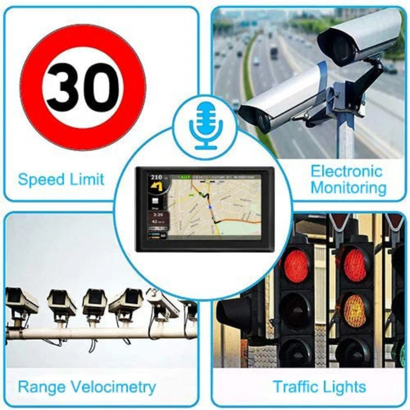 Car/ Truck GPS Navigation 7.0" HD Touch Screen FM+8GB Bult in Europe Australia America Map for Free