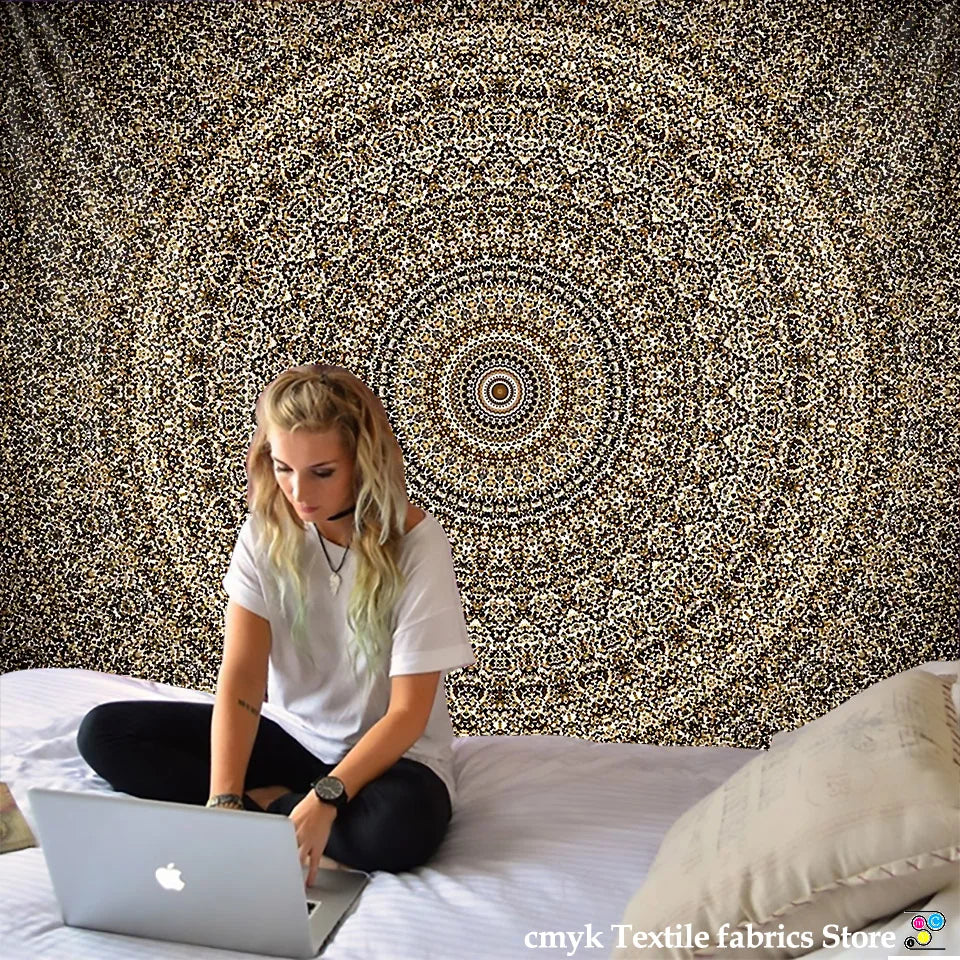 Mandala Tapestry Beach Yoga Mat Bedspread Table Cloth Hot New Decorative Wall Hanging Bohemia Indian Hippie Home 210x148cm