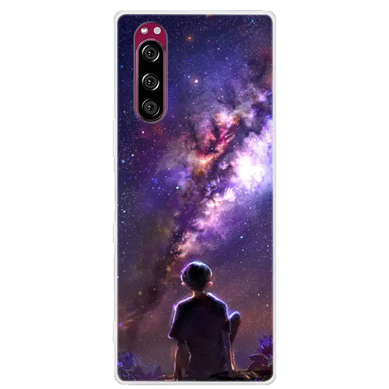 For Sony Xperia 5 Case Xperia5 Bumper Silicone TPU Soft Phone Cover For Sony Xperia 5 J9210 J8210 J8270 6.1' Cases Cartoon