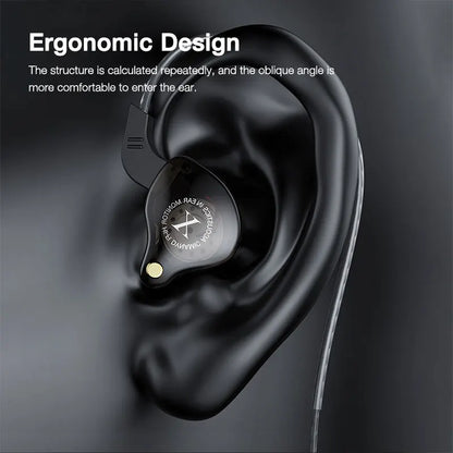 EARDECO 3.5mm Wired Headphones with Microphone Bass Phone Wired Earphone Stereo Inear Headphone Headset Earbuds Noise Cancelling