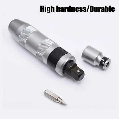 7PCS Impact Screwdriver Set Portable Heavy Duty Shock Screw Driver Chisel Bits Tools Socket Kit With Non-Slip Handle