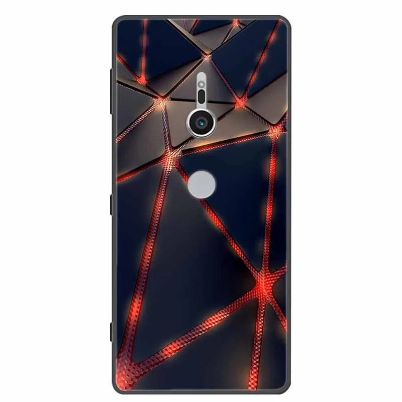 Case For Sony Xperia XZ1 XZ2 XZ3 Cover Silicone Painted Soft Phone Back Cases for Sony XZ2 Compact Premium Protective Funda Capa