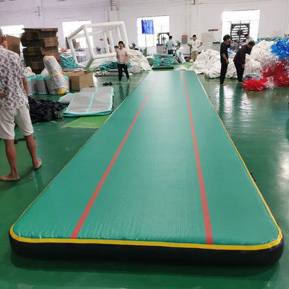 Inflatable Air Track Inflatable Gymnastics Tumble Track Gym Mat 9x2m for Air Floor Yoga Mat for Outdoor Sports
