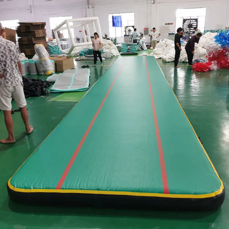 Inflatable Air Track Inflatable Gymnastics Tumble Track Gym Mat 9x2m for Air Floor Yoga Mat for Outdoor Sports