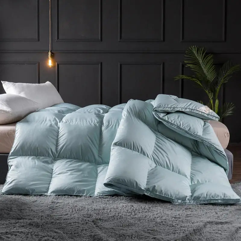 Luxury Bedding Comforter Duvet Insert White Goose Down All Season Warmth Quilted Comforter Blanket Twin Full Queen size