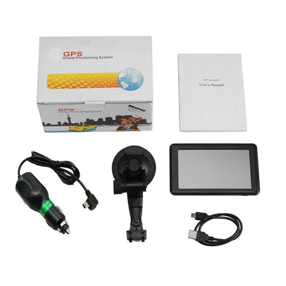 Car/ Truck GPS Navigation 7.0" HD Touch Screen FM+8GB Bult in Europe Australia America Map for Free