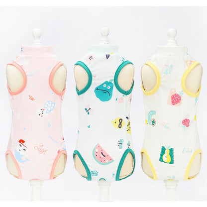 Pet Cat Clothes Dress Cat Retrieve After Surgery Clothing Pet Wound Anti-mite Sterilization Pet Supplies Surgical Recovery Suits