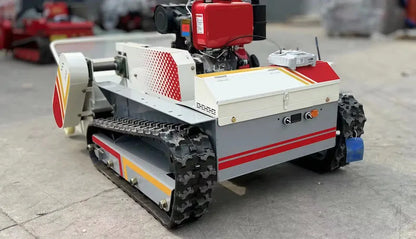 2024 Newest Diesel 16HP Lawn Mower 80cm Width Remote Control 100cm Wide Grass Weeding Machine High Productivity Core Component