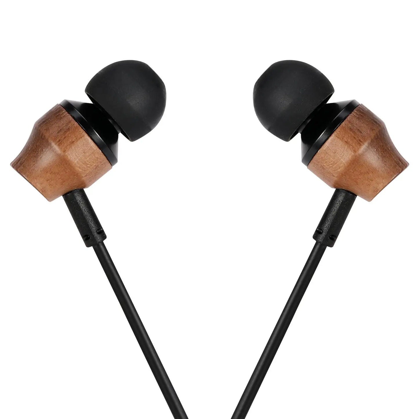 ELFINEAR Wood Earphone Headphones In-Ear Monitors Wired Headpones With Mic