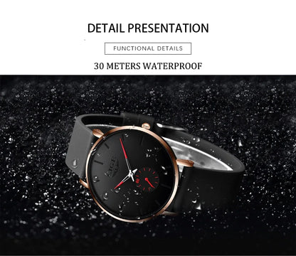 LIGE  LG10006 40mm Fashion Simple Watch for Men Women Analog Quartz Wrist Watches Silicone Waterproof Watches Sports Watches