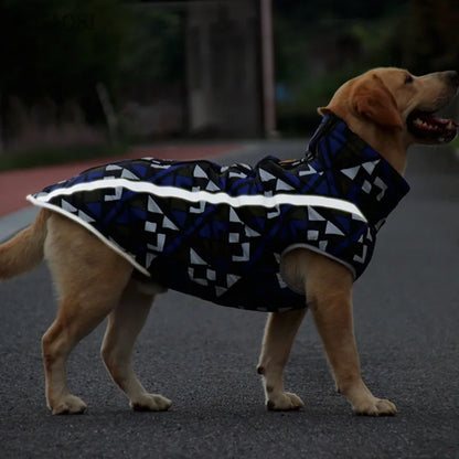 Large Pet Dog Clothes Winter Warm Pet Vest Jacket Waterproof Dog Coat Clothes For Large Dog Bulldog Golden Labrador Clothing