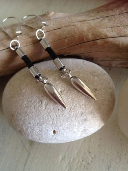 turquoise earrings jewelry dangle earrings boho earrings ethnic earrings leather Earrings big leather Earrings