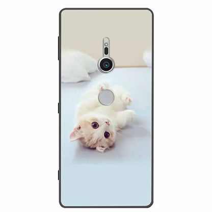 Case For Sony Xperia XZ1 XZ2 XZ3 Cover Silicone Painted Soft Phone Back Cases for Sony XZ2 Compact Premium Protective Funda Capa