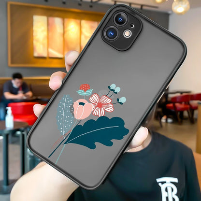 High Quality Rose Butterfly Design Luxury Mobile Phone Case for iPhone 15 Pro Max Shockproof Matte Finish Made TPU PC