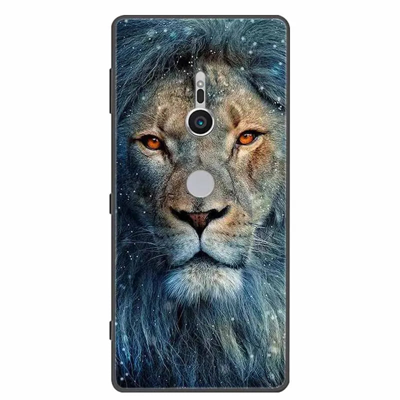 Case For Sony Xperia XZ1 XZ2 XZ3 Cover Silicone Painted Soft Phone Back Cases for Sony XZ2 Compact Premium Protective Funda Capa