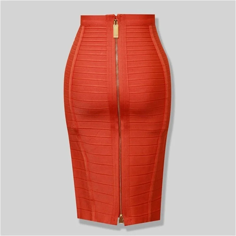 2021 New Bandage Skirts Women Bodycon Woman Skirts Sexy Harajuku Party Club Elegant Celebrity Pencil Skrit Plus Size XL