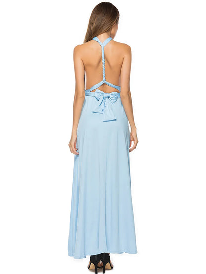 Sexy Women Multiway Wrap Convertible Boho Maxi Club Dress Bandage Long Dress Party Bridesmaids Infinity Longue Femme
