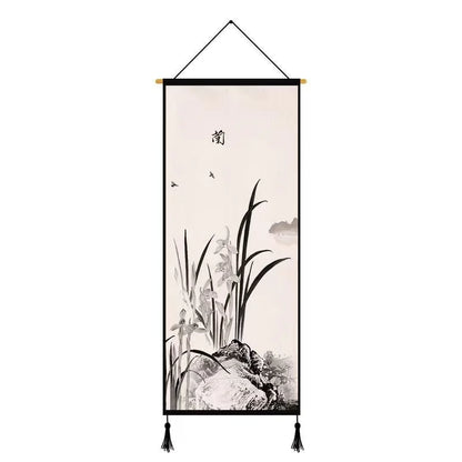 Chinese Landscape Decorative Painting Living Room Tapestry Wall Art Home Decor Canvas Poster Background Scroll Wall Paintings