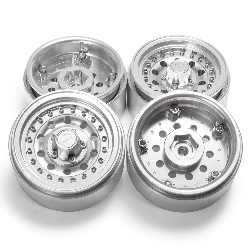 AXSPEED Aluminum Alloy 1.9 inch Beadlock Wheel Rims Hubs 27mm for TRX-4 D90 Axial SCX10 CC01 1/10 RC Crawler Car Truck Parts