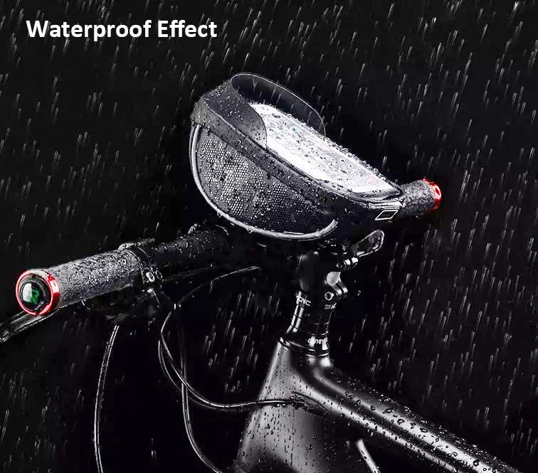 YTGEE Universal Cellphone Holder Storage Earphone Organizer Touch Screen Waterproof Bike Handlebar Cycling Mobile Phone Bag