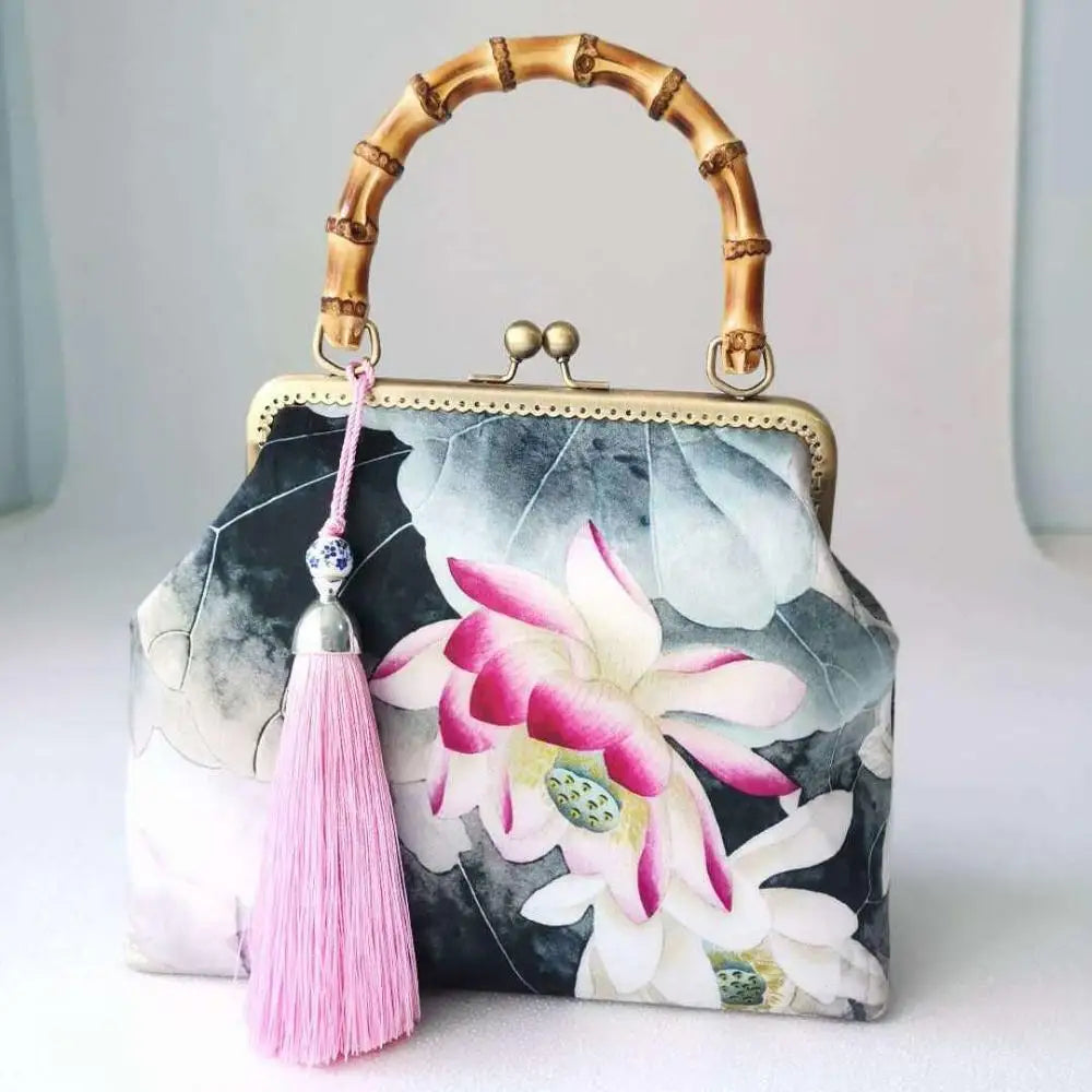 Wood Hand lock Shell Bags Vintage Designer Bag Women Shoulder Crossbody Bag Chain Tote Women's Handbags Purses
