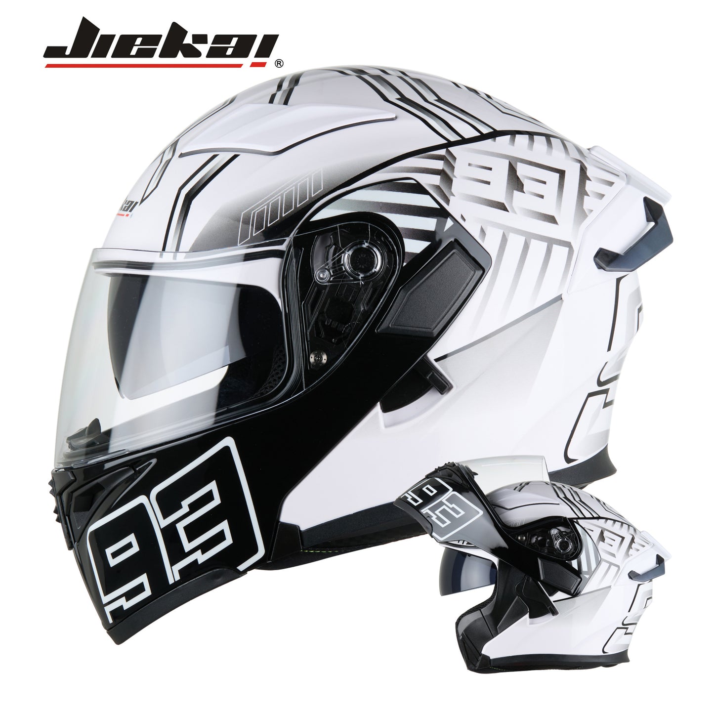 Motorcycle Helmet Male Revealing Helmet Motorcycle Imitation Race Four Seasons Universal Riding Bluetooth Tail Edition 3C Certification