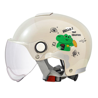 New National Standard 3C Certified Electric Vehicle Kidsren's Helmet Safety Helmet Motorcycle Male and Female Baby Summer Kidsren's Helmet