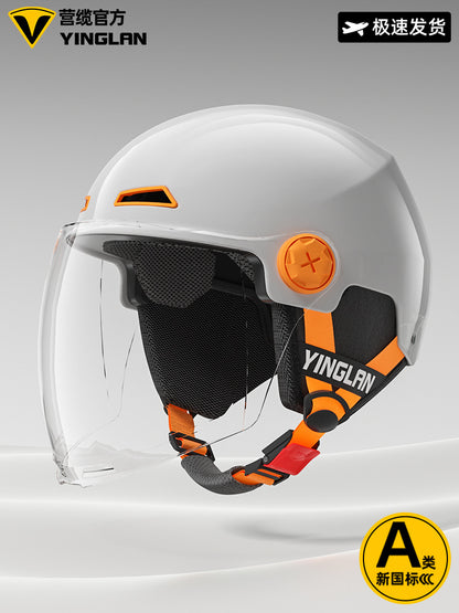 [Aerozen1.0 Helmet] Women's Electric Bike Helmet with 3C Certification, Men's Half Helmet for Motorcycle Riding, Starry Sky Edition