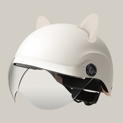 3C certification electric car helmet unisex windproof half helmet summer sun protection portable battery car safety helmet