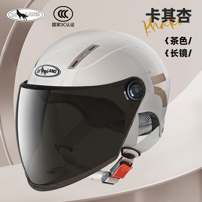New national standard 3C certification electric car helmet motorcycle men and women summer sunscreen four seasons universal safety helmet