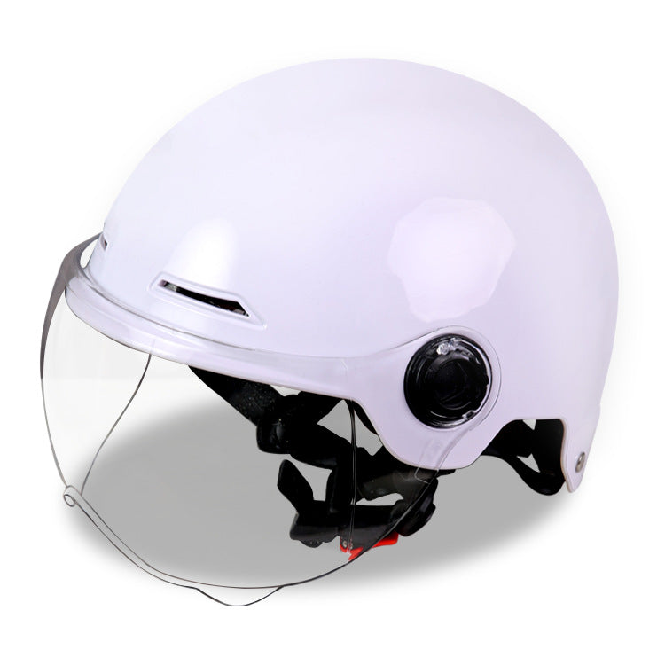 Factory direct electric car helmet men and women summer riding half helmet Four Seasons universal battery car environmental protection travel helmet