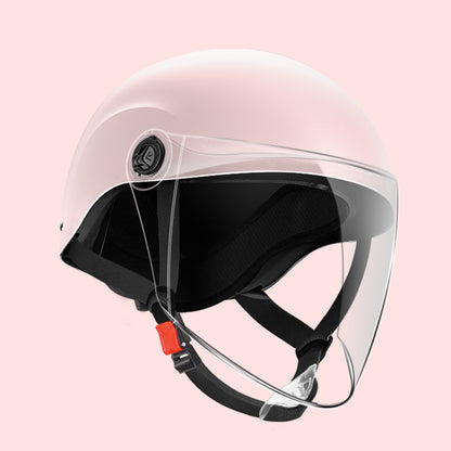 3C certification electric car helmet unisex windproof half helmet summer sun protection portable battery car safety helmet
