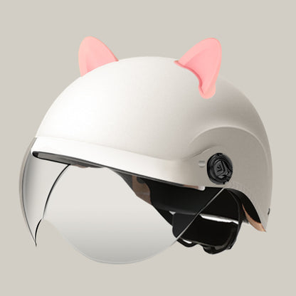 3C certification electric car helmet unisex windproof half helmet summer sun protection portable battery car safety helmet
