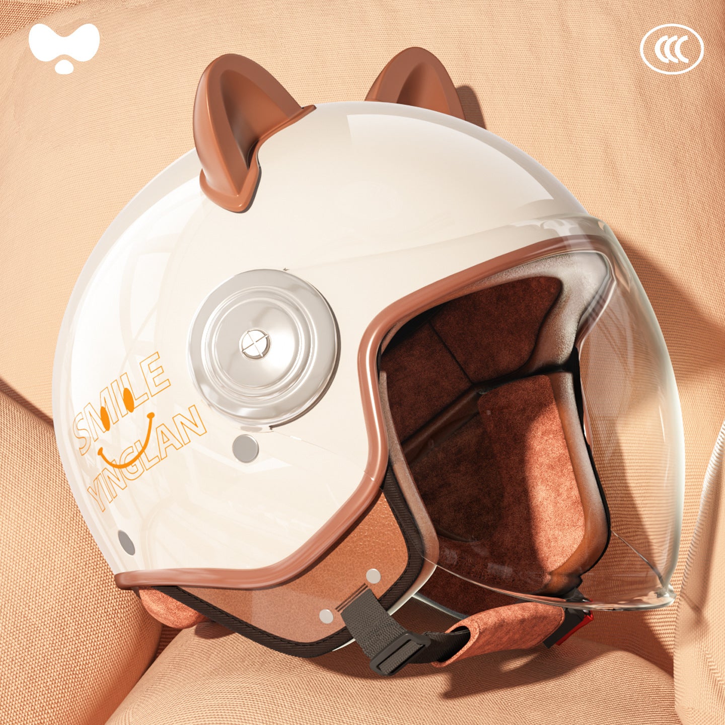 Cute Winter Warm Motorcycle Helmet for Children, Parent-Child Electric Bike Helmet for Girls, 3C Certified, Boys' Safety Helmet