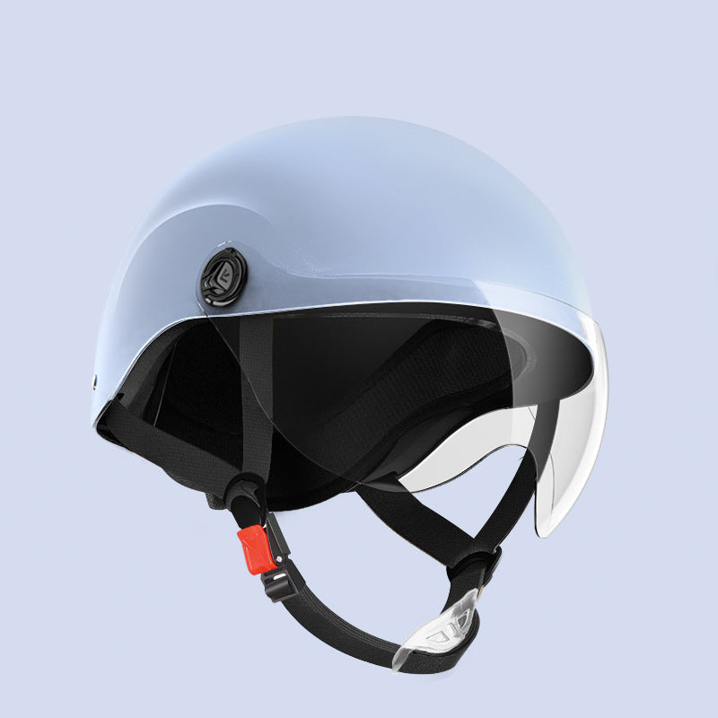3C certification electric car helmet unisex windproof half helmet summer sun protection portable battery car safety helmet