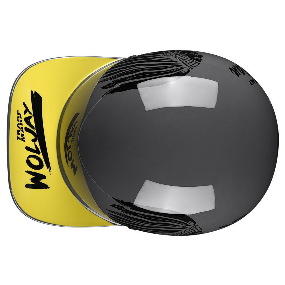 Jiarui Cross-Border Retro Electric Scooter Motorcycle Helmet for Men and Women, Small Helmet for Electric Vehicles, Baseball Cap, Safety Helmet