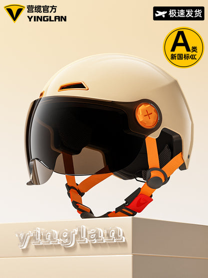 [Aerozen1.0 Helmet] Women's Electric Bike Helmet with 3C Certification, Men's Half Helmet for Motorcycle Riding, Starry Sky Edition