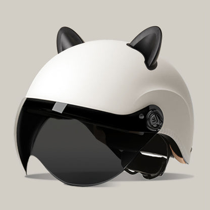 3C certification electric car helmet unisex windproof half helmet summer sun protection portable battery car safety helmet