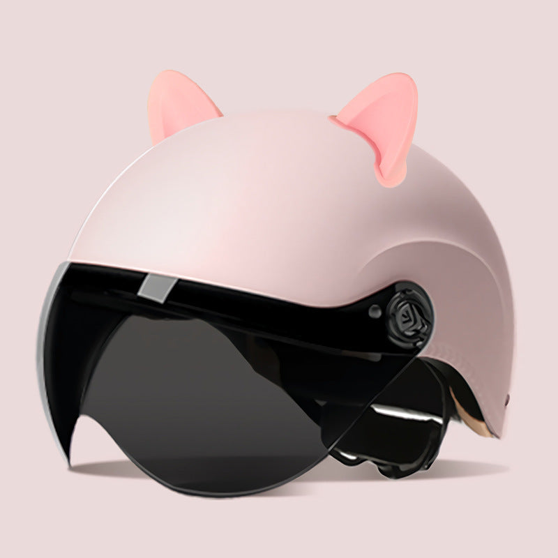 3C certification electric car helmet unisex windproof half helmet summer sun protection portable battery car safety helmet