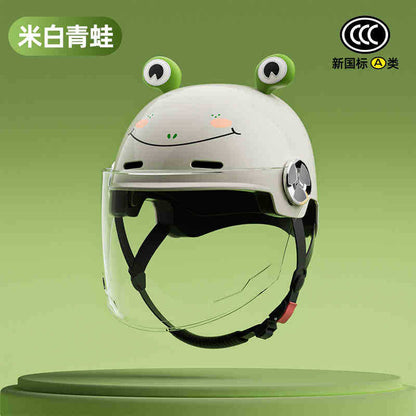 2025 new helmet electric car female cute new national standard 3C certification motorcycle hat summer