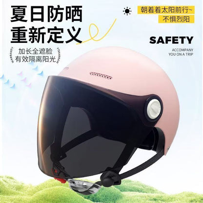 Ad3C Certified Electric Vehicle Helmet Summer Women's Popular Men's Safety Helmet Half Helmet Wholesale New National Standard Sun Protection Popular Model