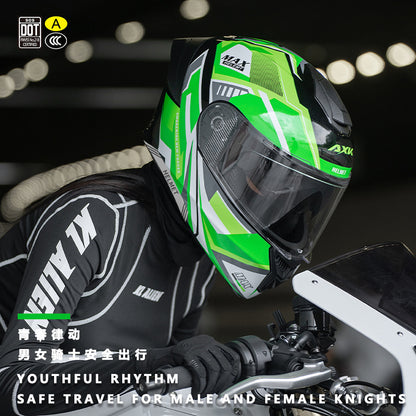 3C/Dot Certified Motorcycle Helmet Men's Four Seasons General Motorcycle Revealing Helmet Women's Electric Vehicle Winter Safety Helmet