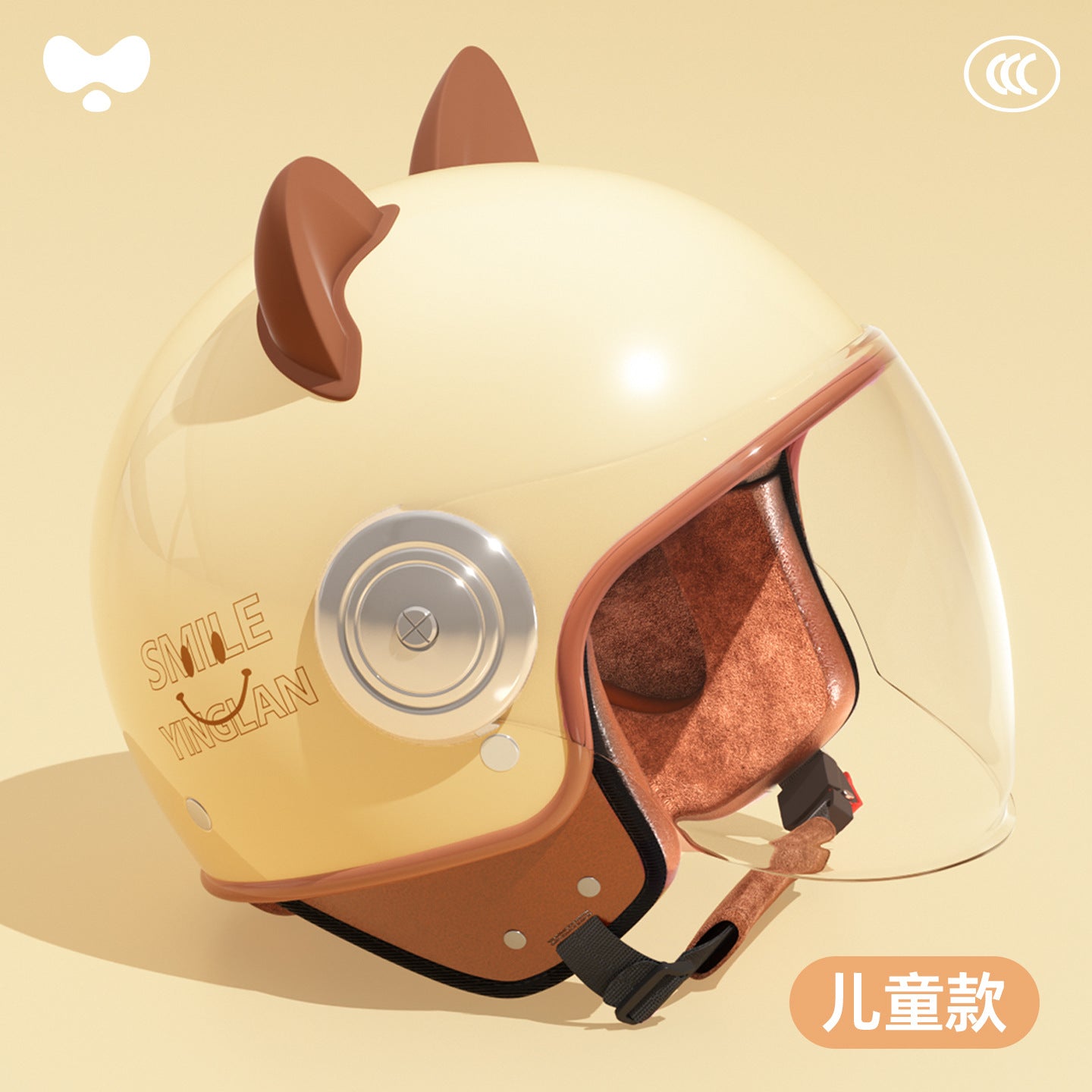 Cute Winter Warm Motorcycle Helmet for Children, Parent-Child Electric Bike Helmet for Girls, 3C Certified, Boys' Safety Helmet