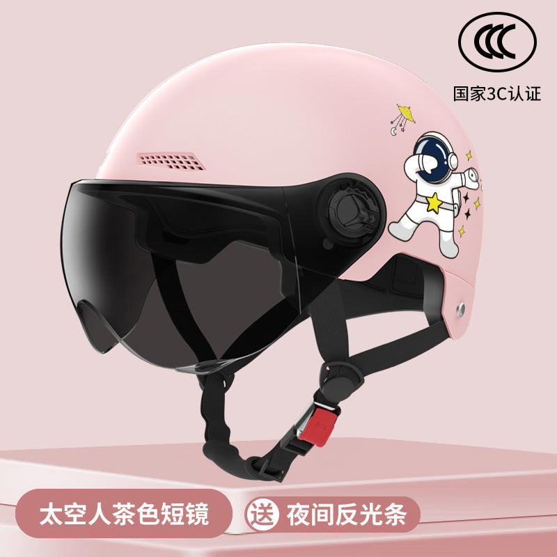 New National Standard Electric Battery Car Helmet for Men and Women Summer Sun Protection Motorcycle Half Helmet Four-Season Universal Safety Helmet New