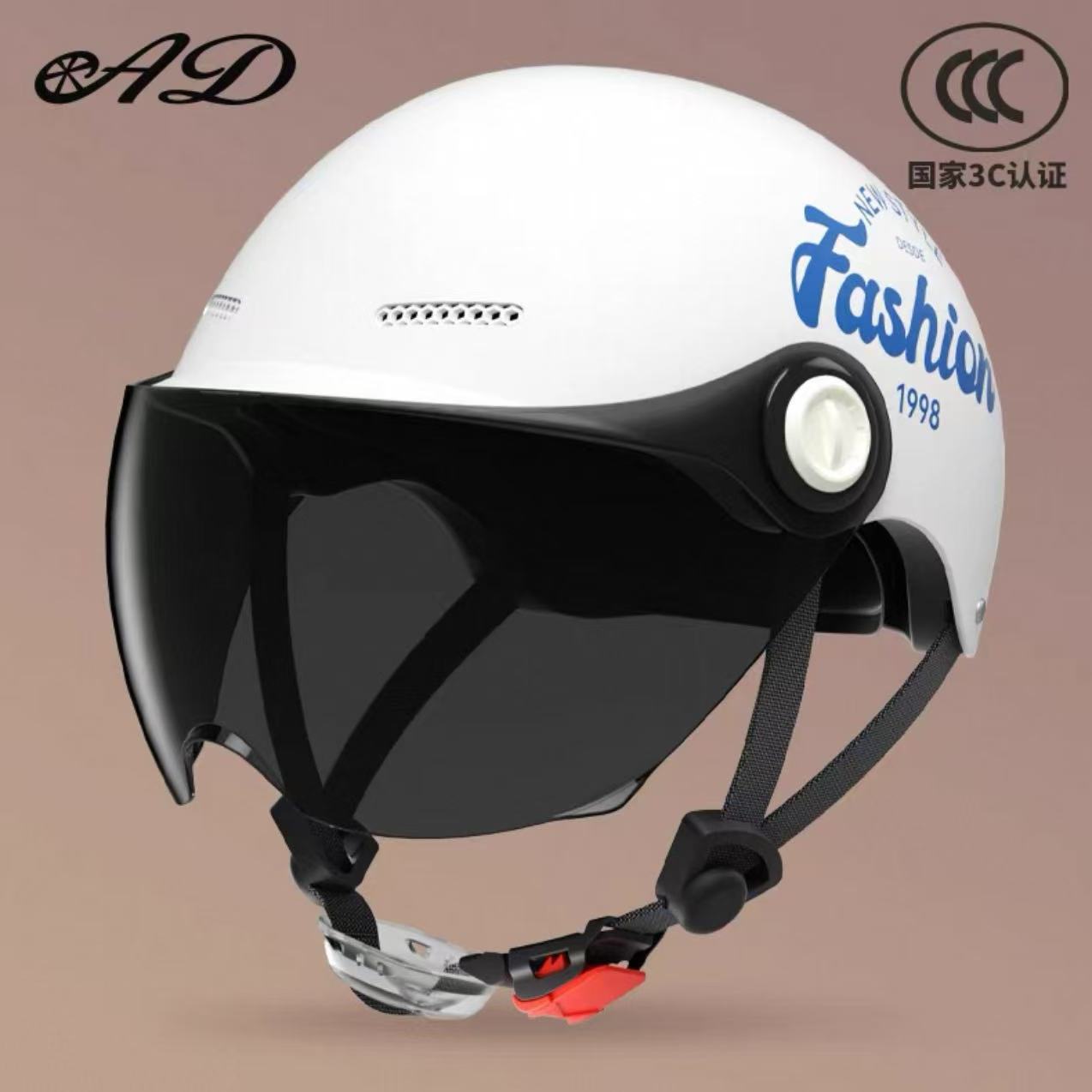Ad3C Certified Electric Vehicle Helmet Summer Women's Popular Men's Safety Helmet Half Helmet Wholesale New National Standard Sun Protection Popular Model