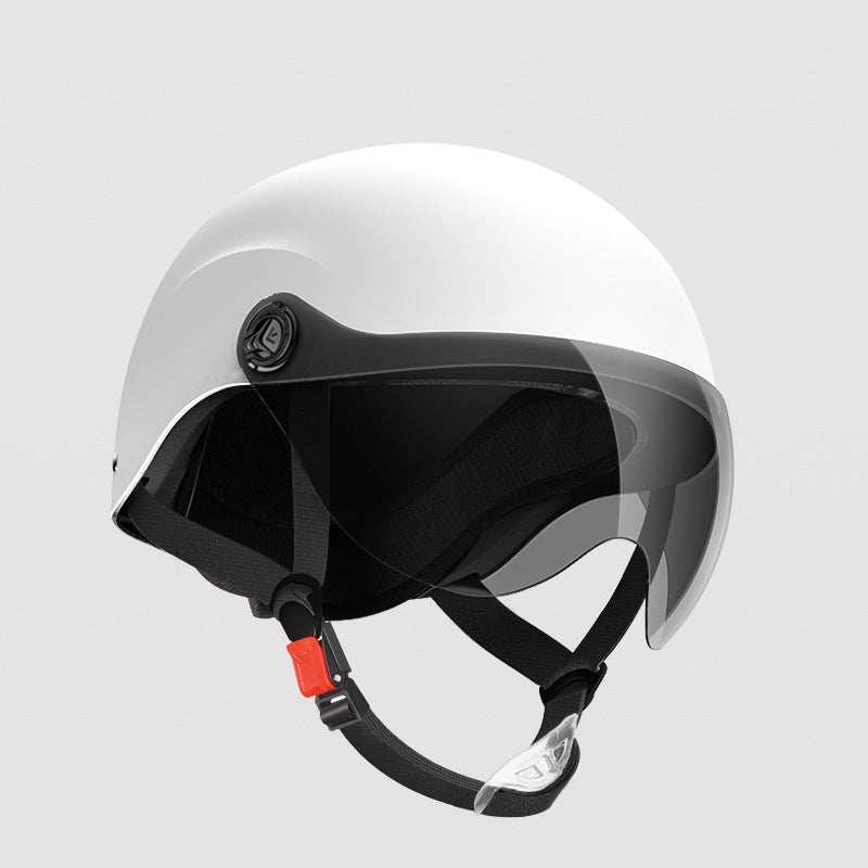 3C certification electric car helmet unisex windproof half helmet summer sun protection portable battery car safety helmet